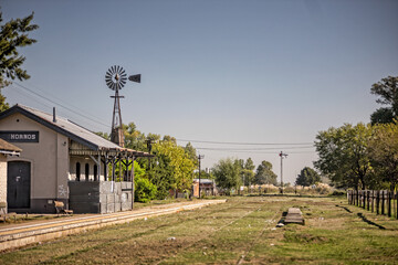 Canvas Print - Rural train station