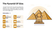 The Heritage of The pyramid of Giza Monumental Design-Vector Illustration