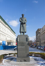 Monument To Józef Pilsudski In Warsaw
