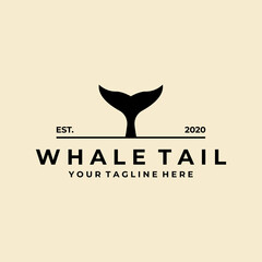 Wall Mural - whale tail icon logo vector illustration design