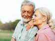 © Lumos sp - woman man outdoor senior couple happy lifestyle retirement together smiling love fun elderly active vitality nature mature portrait