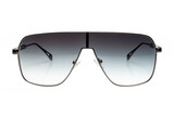 Fototapeta Storczyk - okulary awiatorki męskie niebieskie na białym tle