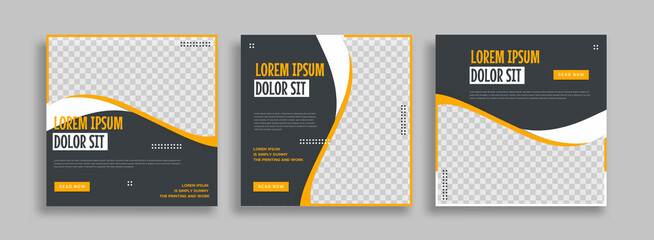 Wall Mural - creative business marketing social media post template