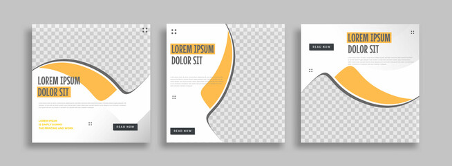 Wall Mural - creative business marketing social media post template