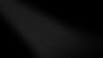 Wall Mural - dust particles in a light beam ray filmed with red camera in 4k in slow motion. elegant futuristic o