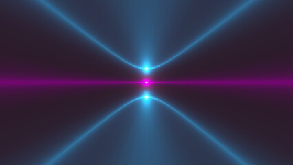 Poster - 3d render lights. Computer generated 3d render