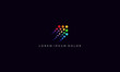© Bi.Std - vector graphic logo design, abstract pictogram combination arrow shape with dots in multiple colour