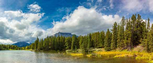 Wall Mural - Johnson lake in Banff