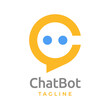 © Nanda Krista - Simple modern chat bot letter c logo design