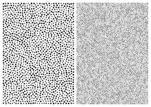 Random Halftone Dots Pattern Background, A4 Size. A4 Format. Dots Texture. Vector Illustration