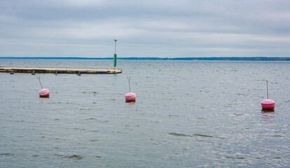 Wall Mural - Buoys in the water