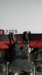 Poster - Fade in title typewriter text movie screenwriting vertical video for social media