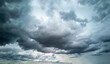 canvas print picture - Beautiful cloudy, stormy sky