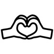 handdrawn love icon