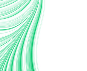 Wall Mural - Abstract fractal light green pattern on white background for design