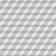 Poster - Gray cube collage background. Neatly arranged cube vector. editable vector in EPS10