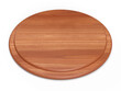 © Rollingcat - ピザを乗せる円い木のお皿。3Dレンダリングされた円形の木製トレイ。