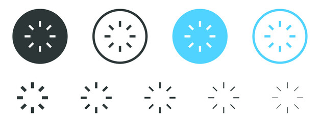 Aufkleber - loading progress icon, waiting icon sign, load, wait, spin - update system icon, loading Process icon