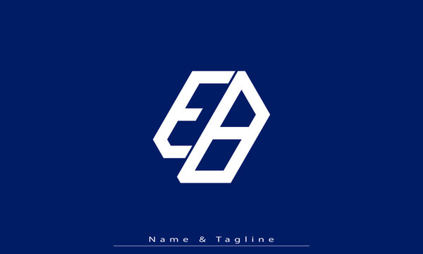 Alphabet letters Initials Monogram logo EB , BE