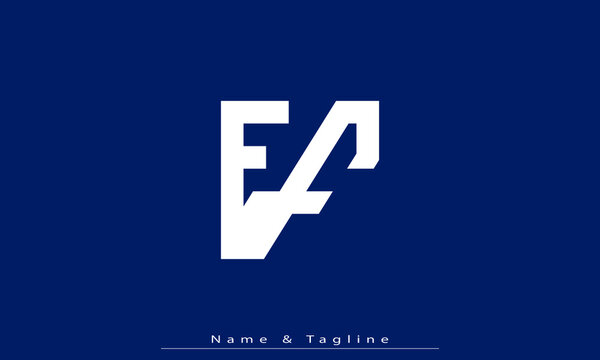 Alphabet letters Initials Monogram logo EF , FE