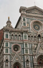 Sticker - Amazing low angle of Santa maria del Fiore cathedral in Florence, Italy