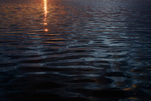 Photography Blur Sunset Reflection In Water. Natural Background.