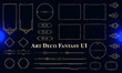 © Oniks Astarit - Set of Art Deco Modern User Interface Elements. Fantasy magic HUD. Good for game UI. Vector Illustration EPS10