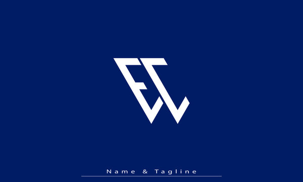 Alphabet letters Initials Monogram logo EC , CE