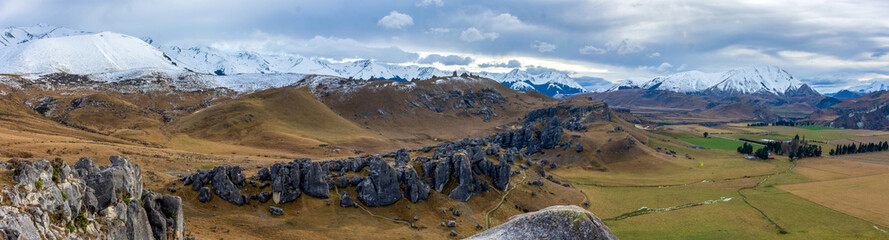 Winter in Porters Pass and Castle Hill, New Zealand