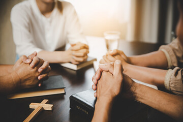  Group of people praying worship believe