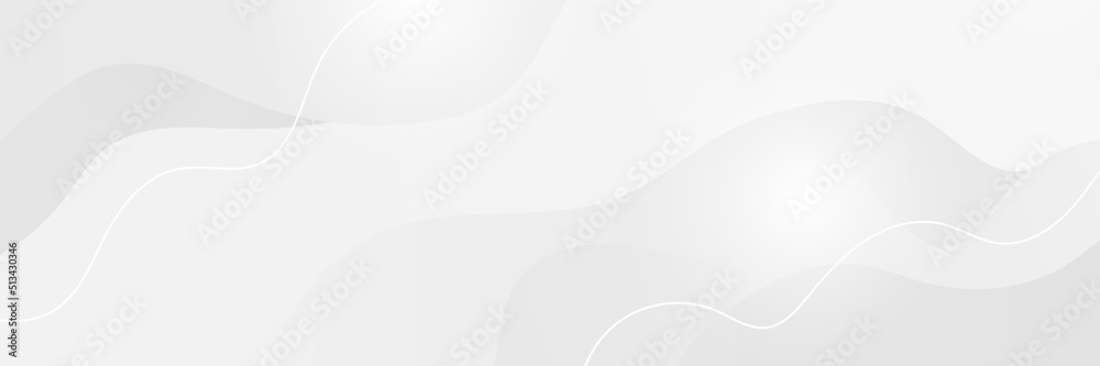 Minimal geometric white light banner background abstract design. Vector ...