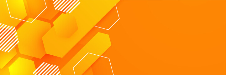 Abstract minimal orange banner background with geometric creative and minimal gradient concepts, for posters, banners, landing page concept image.