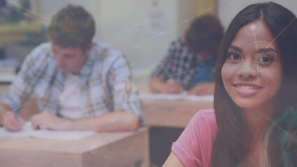 Poster - Animation of network of connections over diverse students at university