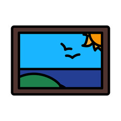 Sticker - Landscape Art Icon