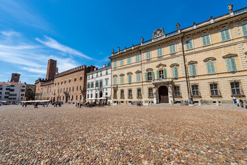 Wall Mural - Piazza Sordello - Sordello Square in Mantua Downtown Lombardy Italy