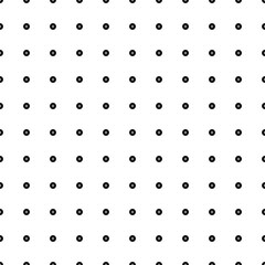 Poster - Square seamless background pattern from black pause symbols. The pattern is evenly filled. Vector illustration on white background