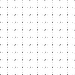 Poster - Square seamless background pattern from geometric shapes are different sizes and opacity. The pattern is evenly filled with small black running woman symbols. Vector illustration on white background