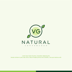 Wall Mural - VG Initial natural logo