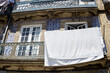 The hanging washed laundry - Porto
