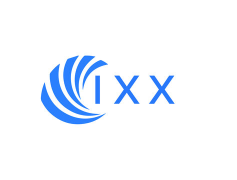 IXX Flat accounting logo design on white background. IXX creative initials Growth graph letter logo concept. IXX business finance logo design.
