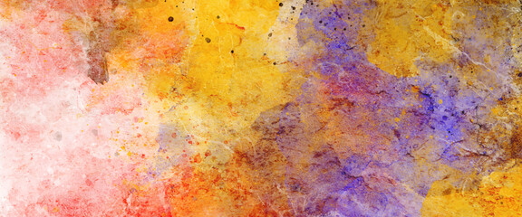 Wall Mural - abstract colorful painting for texture background. splash acrylic colorful abstract watercolor paint