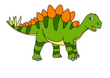 Fototapeta Dinusie - dinosaur clip art, dinosaur Illustration