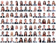 © ASDF - portraits of successful employees isolated on a white