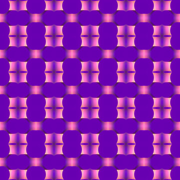 Trendy multi colored 3d rendering pattern. Abstract geometric digital illustration background