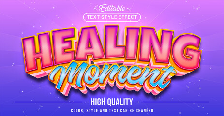 Poster - Editable Text Style Effect - Healing Moment Text Style Theme.