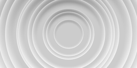 Wall Mural - abstract background of grey circles with shadows, 3d style
