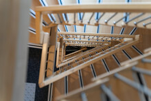 Looking Down A Triangular Staircase