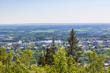 Canvas Print - View at the Swedish city Skövde in Sweden