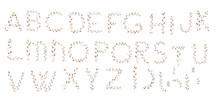 Alphabet Watercolor Letter Custom Initials Baby Name Leaf Monogram