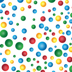 Wall Mural - Colorful polka dot design pattern vector. Modern gradient circle pattern vector